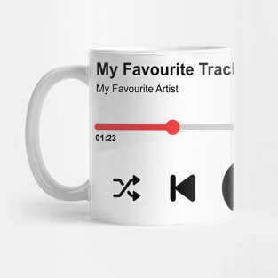 Favourite Track on White Mug